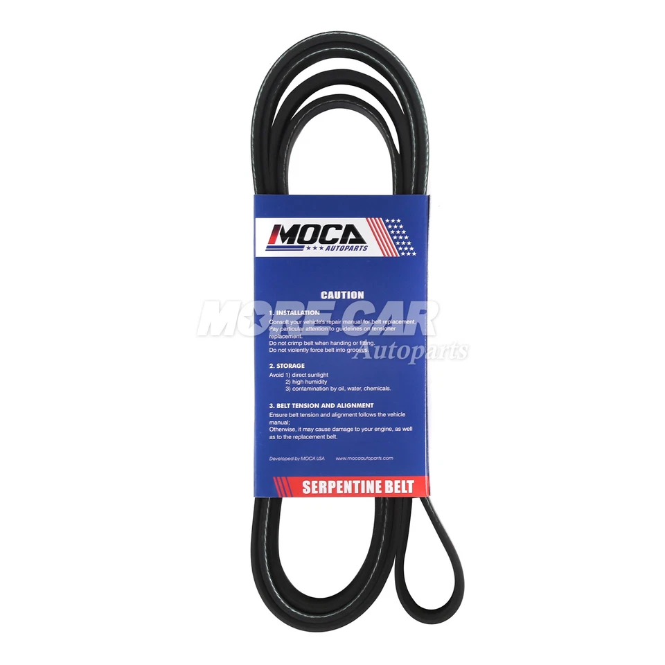 EPDM Serpentine Belt 6PK2315 Fit 1995-1997 Jeep Wrangler Cherokee 2.5L 4.0L - Image 4 of 4