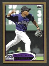 2012 Topps Gold #576 Jonathan Herrera Colorado Rockies /2012