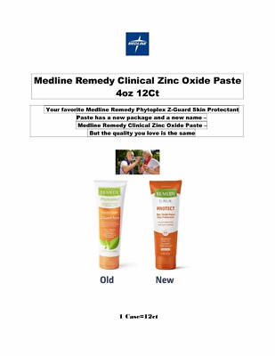 Medline Remedy Clinical Zinc Oxide Paste 4oz 12Ct MSC092544
