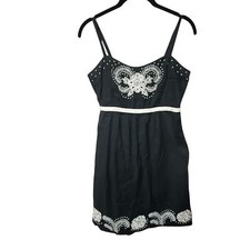ANTHROPOLOGIE MOULINETTE SOUERS SUN DRESS WHITE FLORAL EMBROIDERY WEDDING 2