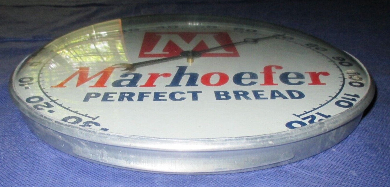 MARHOEFER BREAD Bubble Glass Thermometer Made By PAM CLOCK CO. NEW