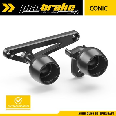 Sturzpads CONIC Schwarz für Kawasaki Vulcan 650 S (23-) EN650M/EN650MA2