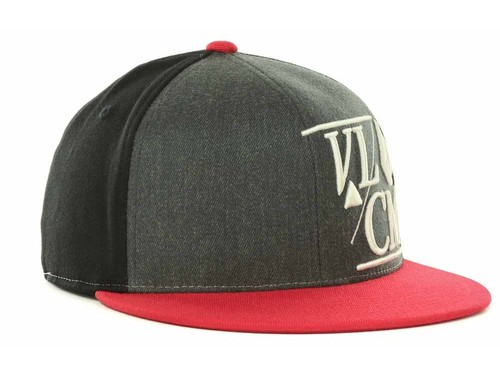 Volcom Men's Hat Modern 210 FlexFit Stretch Wool Cap in S/M Black/Red - Picture 3 of 5