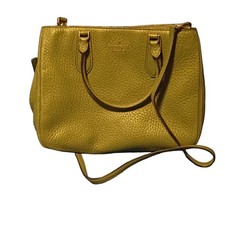 Kate Spade New York Olive Green Pebbled Leather Handbag