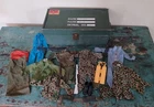 Lot of Vintage 1960s GI Joe Clothing, Box & Accessories Rifles, Uniforms & More