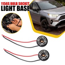 2x 1156 180° P21W BA15s For Brake Turn Signal Light Pre-wire Bulbs Female Socket