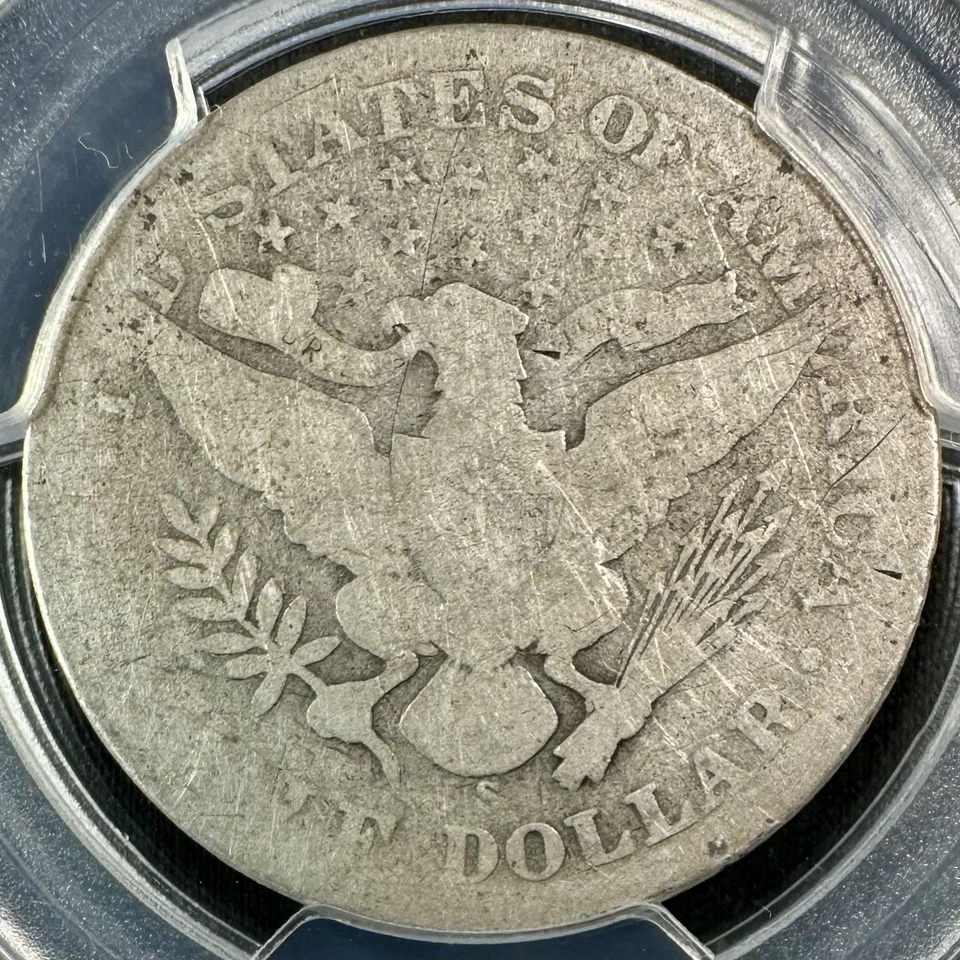 1902 S Barber Half Dollar - PCGS AG3 - Well Circulated, Grimy and Original! - Image 3 of 4