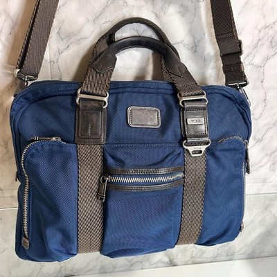 Tumi Alpha Bravo 22611BTH Blue Slim Briefcase Laptop Bag