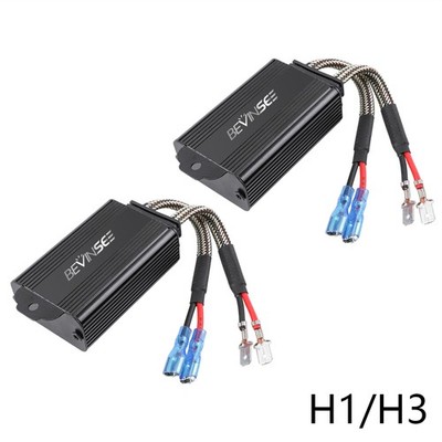 H1 LED Bulbs Canbus Decoder Error Free Anti Flicker Resistor Warning Canceller