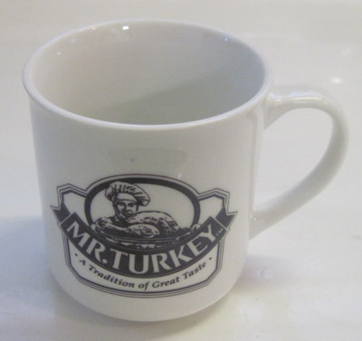 Mr. Turkey Brand Logo Ceramic Coffee Mug Lunch Meat Cold Cuts Vintage