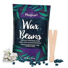 Wax Beads for Hair Removal, 2.5lb Hard Wax Beans Refill Bag for Brazilian