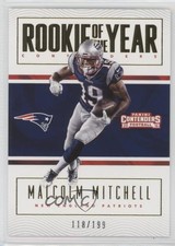 2016 Panini Contenders Rookie of the Year Gold 118/199 Malcolm Mitchell #27 fm0