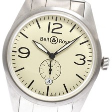 Bell Ross vintage BR123-95 Small Second Date beige Dial Automatic Men's 938604