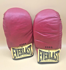 Vintage EverLast Leather Red Speed Bag Gloves...