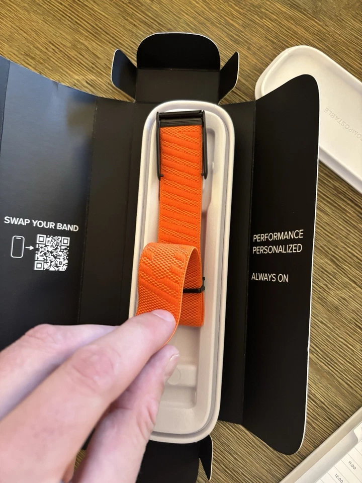 Nueva Banda Whoop 5.0/MG Superknit - Naranja - Negro Cierre Gancho/Enlace - Logo Whoop Foto 4 de 4