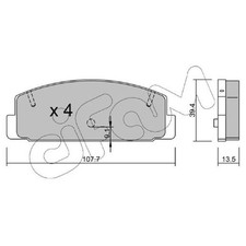 Satz Bremsbeläge Bremsklötze hinten für Mazda 323 F BJ S 6 GG GY 626 5 | 2446