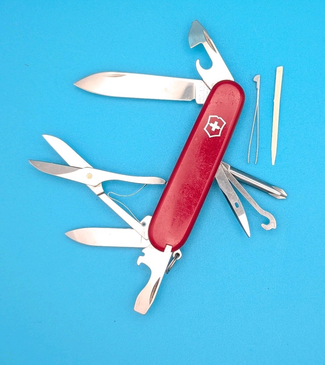 Victorinox Super Tinker Swiss Army Knife Multi Tool Red! | eBay