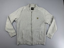 Lyle & Scott Strickjacke Gr. L Herren Weiß 100% Baumwolle