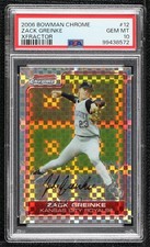 2006 Bowman Chrome X-Fractor 73/250 Zack Greinke #12 PSA 10 GEM MT 06bg