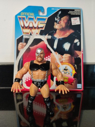 WWF Hasbro - Warlord + Cardback - wcw galoob uk lj...