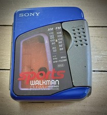 Vintage Sony Sports Walkman FM/AM Cassette Player neon 80s stranger things