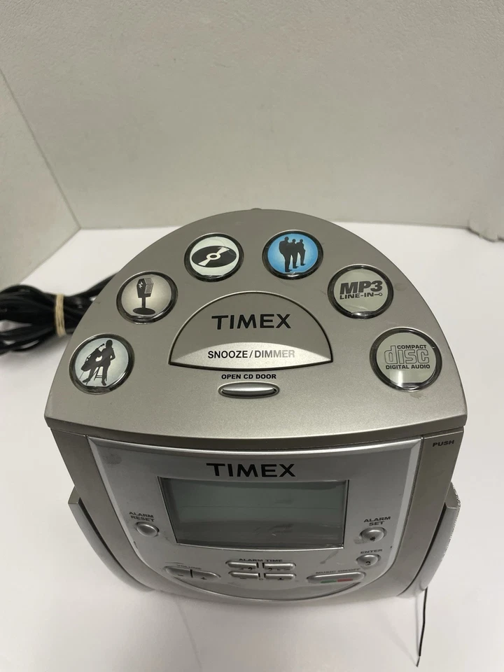 TIMEX INDIGLO T622H Radio AM/FM Reproductor de CD Reloj Despertador Reposo con MP3 LINE-IN Foto 2 de 4