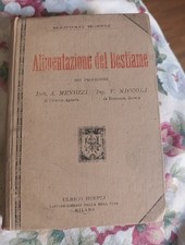 manuali hoepli antichi Alimentazione Del Bestiame