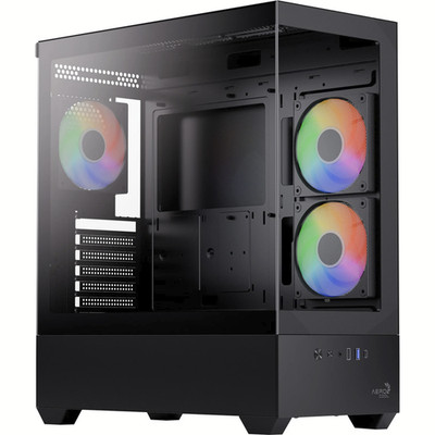 Aerocool P500D-G-BK-v1 (schwarz) PC Gehäuse, Glasfenster (ACCM-PN06033.11)