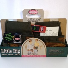 Rare New Vintage 1997 Original Bucket Boss Brand Little Rig Kids Tool Belt Set