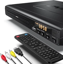 1080p HDMI DVD & CD Player - Plays All Regions with Remote Control Included