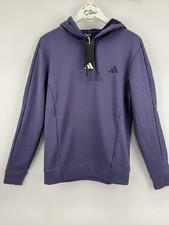 Image of Adidas Hoodie Men's Purple Activewear Size Small Fleece Lined/32722