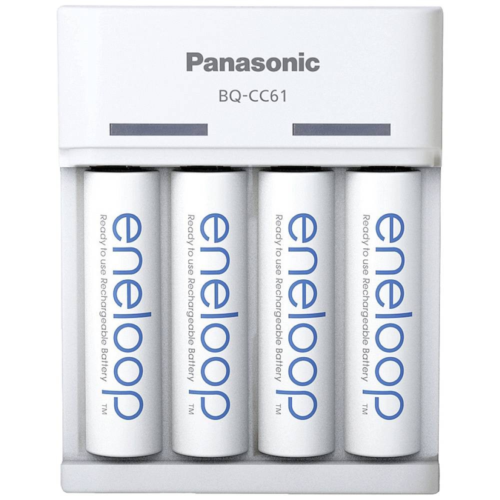 Chargeur Panasonic BQ-CC61 eneloop AA pour remplacer les piles jetables de vos appareils