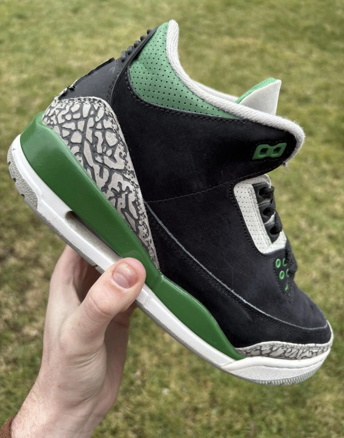 Taglia 8 5 Jordan 3 Retro Verde Pino 2021 CT8532 030