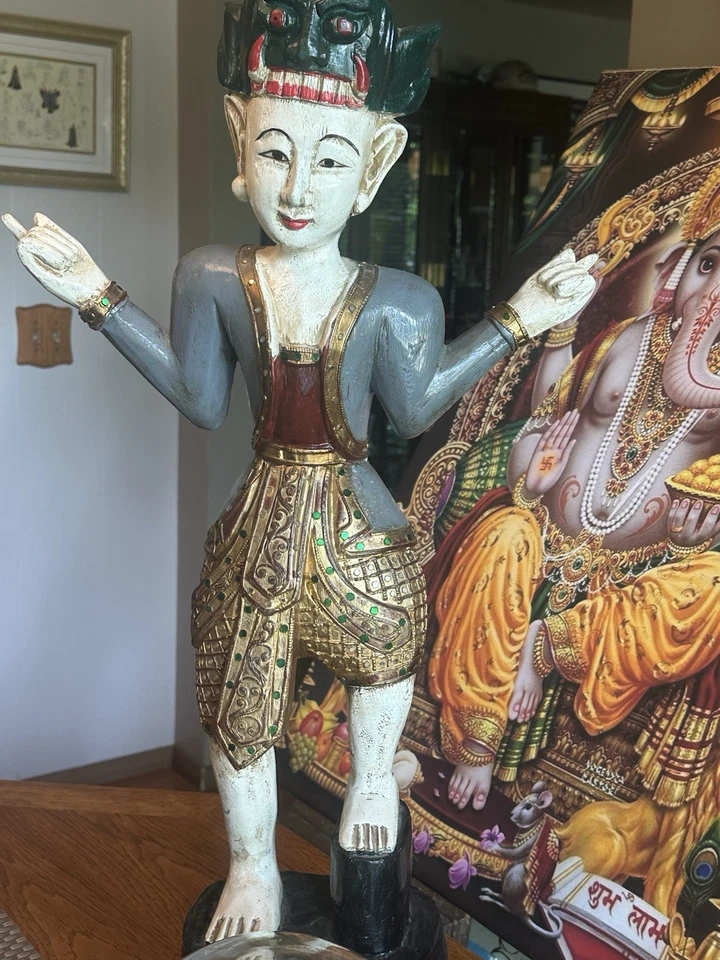 Lote de Buda Feng Shui Señor Ganesha - Buda Riendo - Cabeza de Buda Dorado - Bailarín Tailandés Foto 3 de 4