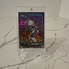 2024 Topps Series 2 Dylan Moore #441 beach refractor 6/50