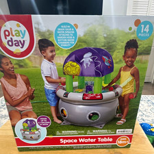 Play Day Space Water Table, 14-Piece Set, Multicolor Plastic, Ages 18m 