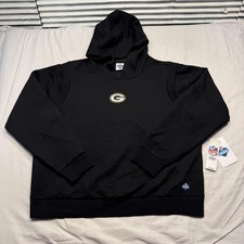 Green Bay Packers Hoodie Womens 2XL Black Sweatshirt NFL Football Team Apparel