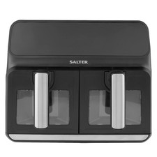 Image of Salter EK5196GW Dual Air Fryer 7.6L With Clear Viewing Window