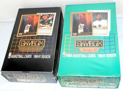 SKYBOX VINTAGE SERIES 1 & 2 BASKETBALL 1990-91 NEW SEALED WAX JORDAN COVER BOXES