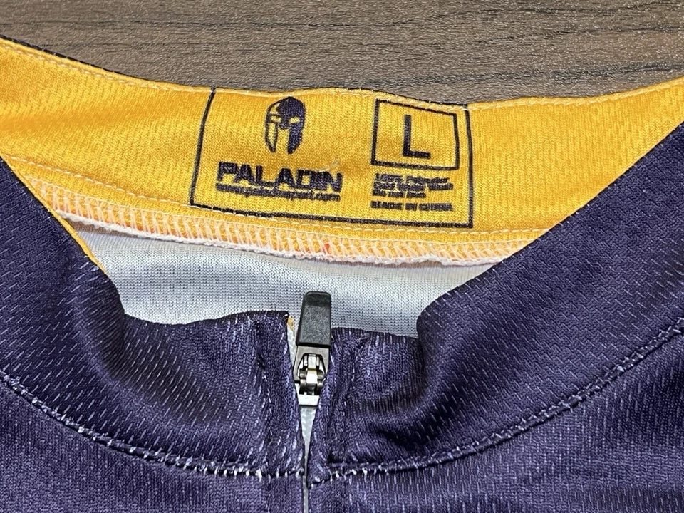 Wolverine (X-Men) Men’s Purple Long-Sleeve Full-Zip Cycling Paladin Jersey Large - Image 3 of 4
