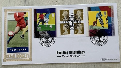 GB QEII 2010 Olympic Retail Machin Booklet Benham Silk FDC Wembley London SHS