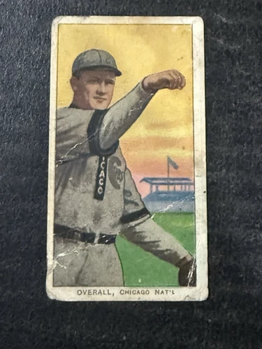 1909 T206 Baseball #373 Orval Overall (Hand Face Level) Polar Bear