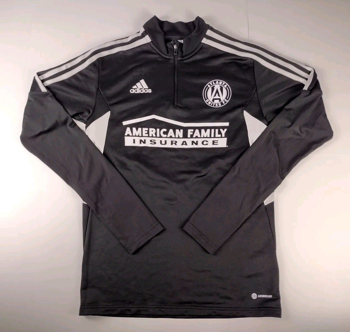 Atlanta United FC Adidas Condivo 22 Black Training 1/4 Jersey