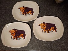 Beefeater Steak And Grill Plate lilac Bull English Ironstone Pottery Ltd