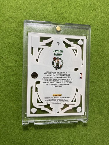 Jayson Tatum CLEAR CARD JERSEY#0 CELTICS 2022-23 Donruss JAYSON TATUM Elite DECK - 第 24/24 張圖片