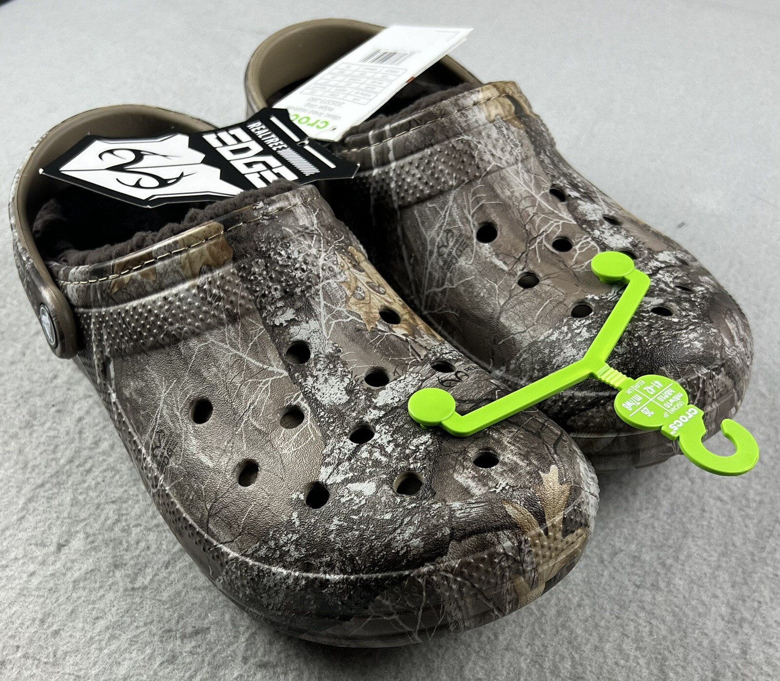 Crocs Classic Lined Realtree Edge Camo Clog Men’s 8/Women’s 10 205377-280