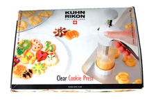 Kuhn Rikon Cookie Press 14 Pc Set Baking Decorating Festive Cookie Cutter Press