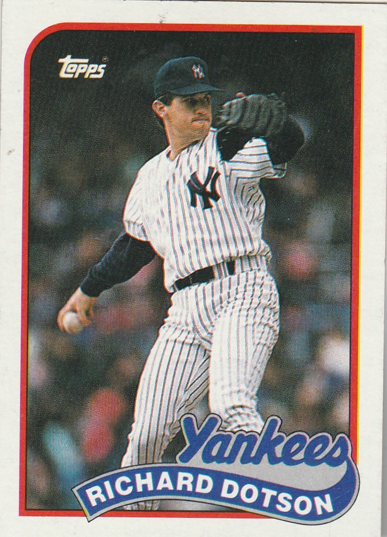 FREE SHIPPING-MINT-1989 Topps #511 Richard Dotson Yankees
