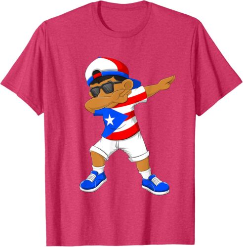 Dabbing Boy Puerto Rican Puerto Rico Flag Kids Dab Dance T-Shirt Hoodie - Picture 13 of 15