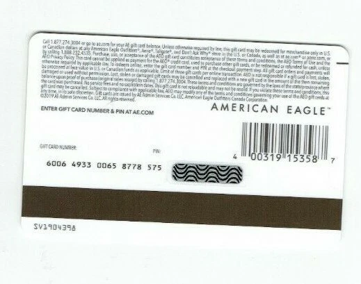 American eagle cheap gift card